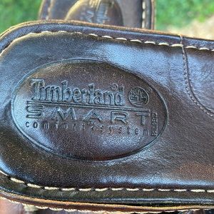 EUC Timberland leather slides-size 10M